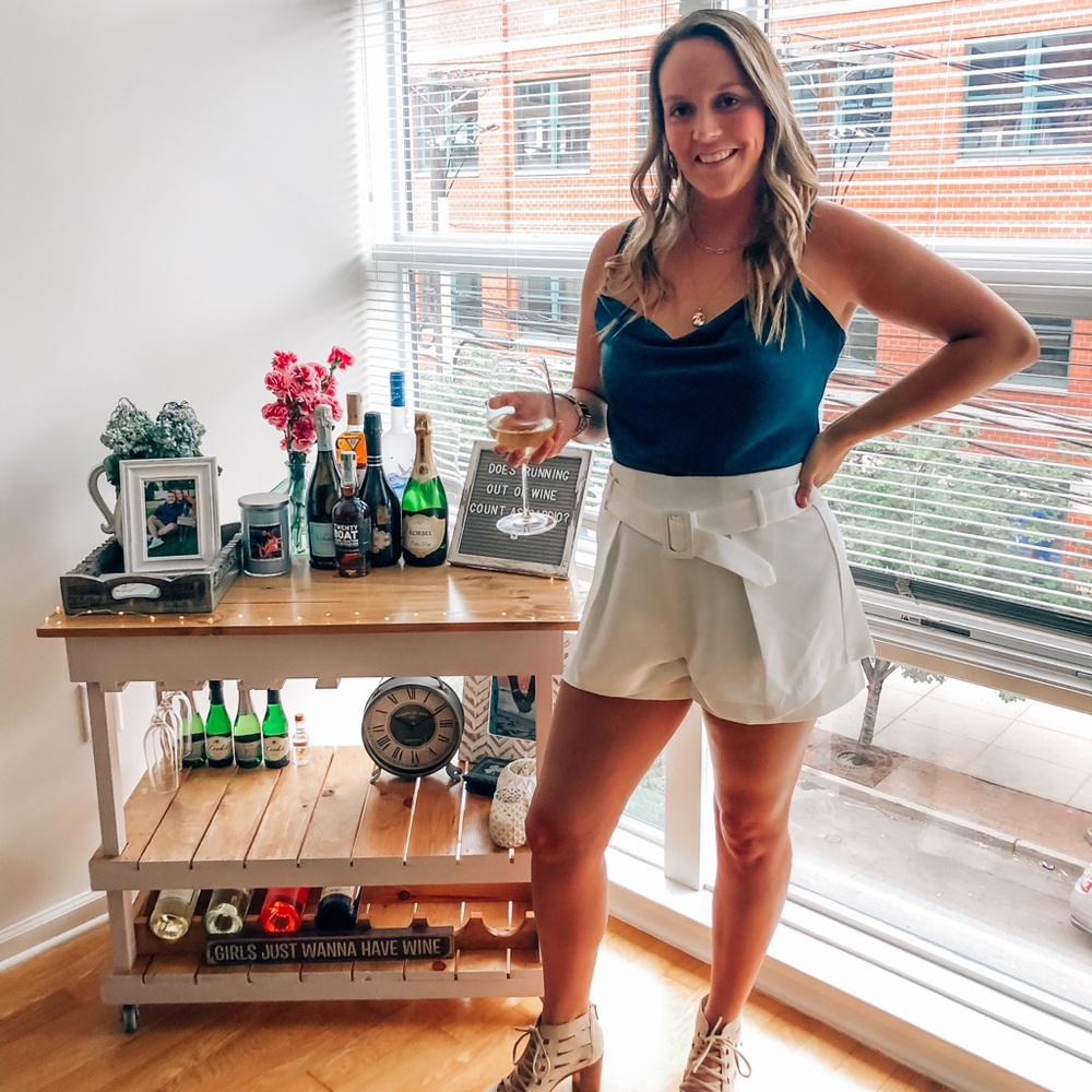 White dress shorts